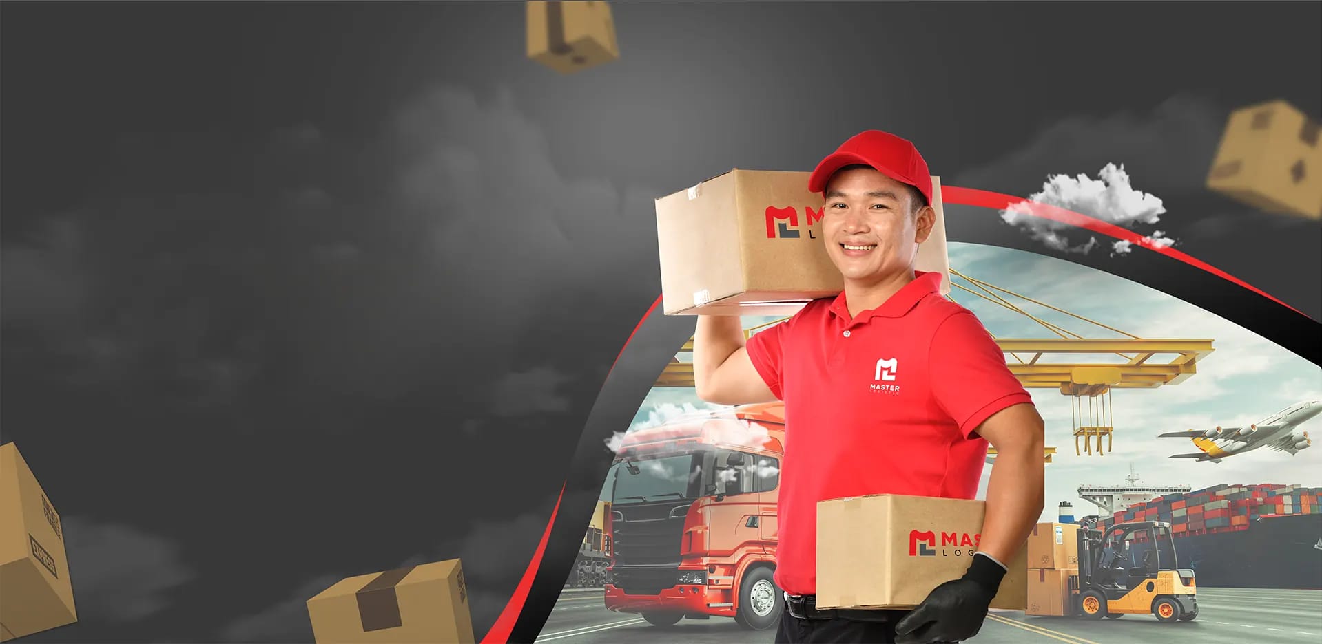 Ilustrasi layanan import China ke Indonesia — Master Logistic